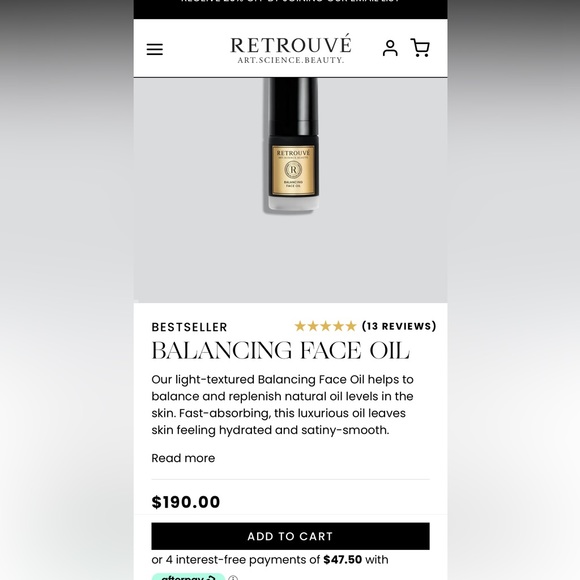SOLD BNIB & Sealed Retrouvé Balancing Facial Oil ➕Samples RV $190 - Picture 10 of 15